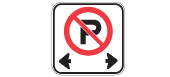 Ontario No parking sign