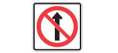 Ontario Do not drive through the intersection sign