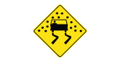Ontario Slippery when wet sign