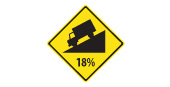 Ontario Steep hill ahead sign