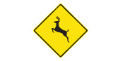Ontario Deer crossing sign
