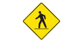Ontario Pedestrians ahead sign