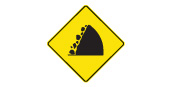 Ontario Falling rock sign