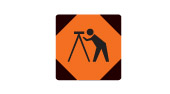 Ontario Survey crew ahead sign